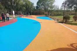 彩色强固透水混凝土的施工流程